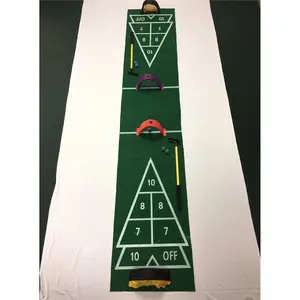 212 MAIN 2-in-1 Shuffle Board & Golf Putting Mat - Indoor Play Sports Equipment for Indoor Use