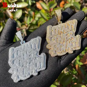 Loyalty Over Royalty Pendant - Hip Hop Grillz Jewelry for Men & Women, Cubic Zirconia Necklace, Rappers Chain, Streetwear Accessory, Gift for Him