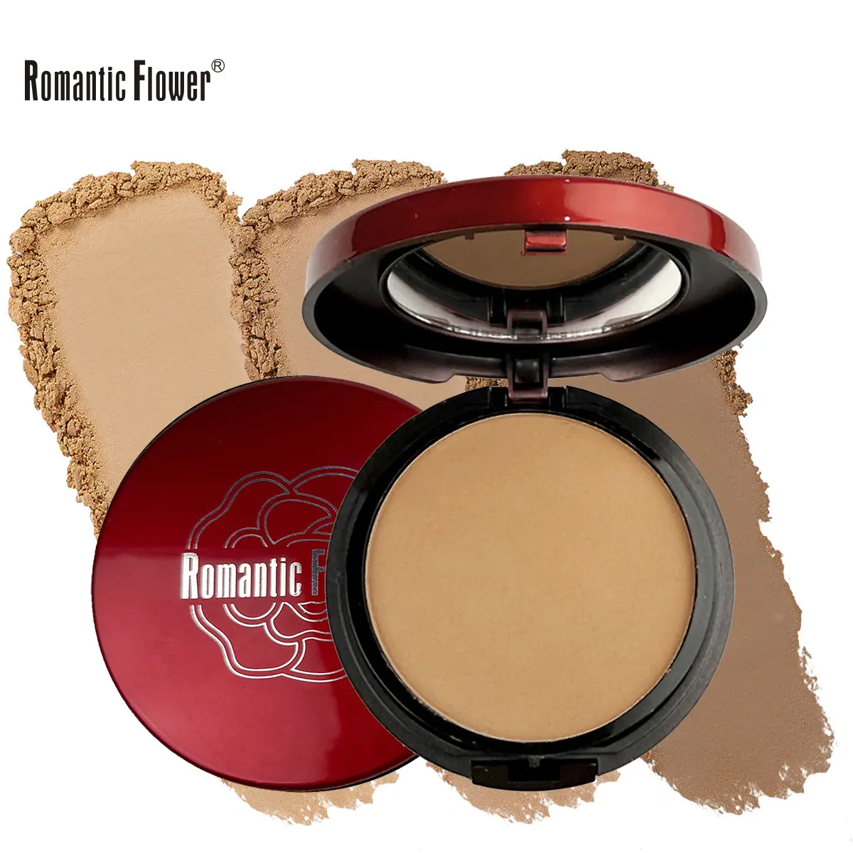 Dark Shade Compact Pressed Powder Palette - Matte Oil-Control Long-Lasting Flawless Full-Coverage Setting Powder for Deep Dark Skin Tones Makeup, Matte Makeup Finish, Beauty Products, Oily Skin, Makeup Setting