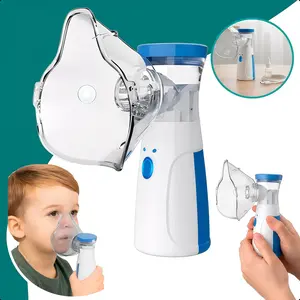 Ultrasonic Mesh Nebulizer Machine Portable Quiet Nebulizer for Adults Kids Treatment USB C Home Travel Use with Adult Child Masks