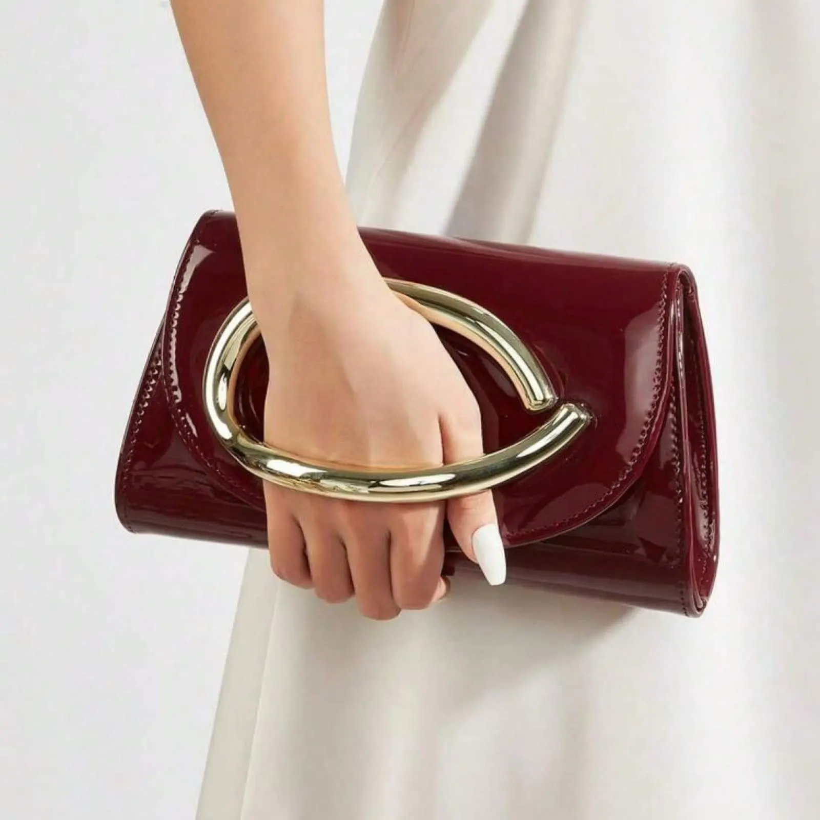 Women's Luxury Evening Clutch - Small Elegant Shoulder Crossbody Bag with Detachable Chain, Wedding Bridal Purse for Dinner Prom, Women's Wallet