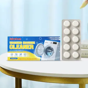 Jakehoe Washing Machine Cleaner Tablets, Gentle Stain Removal Effervescent Tablets, Home Use Laundry Detergent, Specialized Cleaning Agent