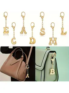 1pc Personalized Creative 26 English Letters 3D Balloon Bubble Pendant, Fashion Bag & Backpack Keychain, Keychain For Bags, Bag Decoration Accessory