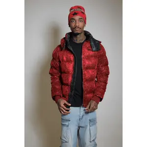 Gleam Red Puffer Jacket