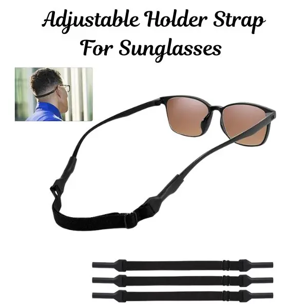 3 Pack Adjustable Holder Strap for Sunglasses, Sports Eyeglass Retainer Cord, Glasses Leash & Neck Strap, Eyeglass Holder Cords for Men & Women