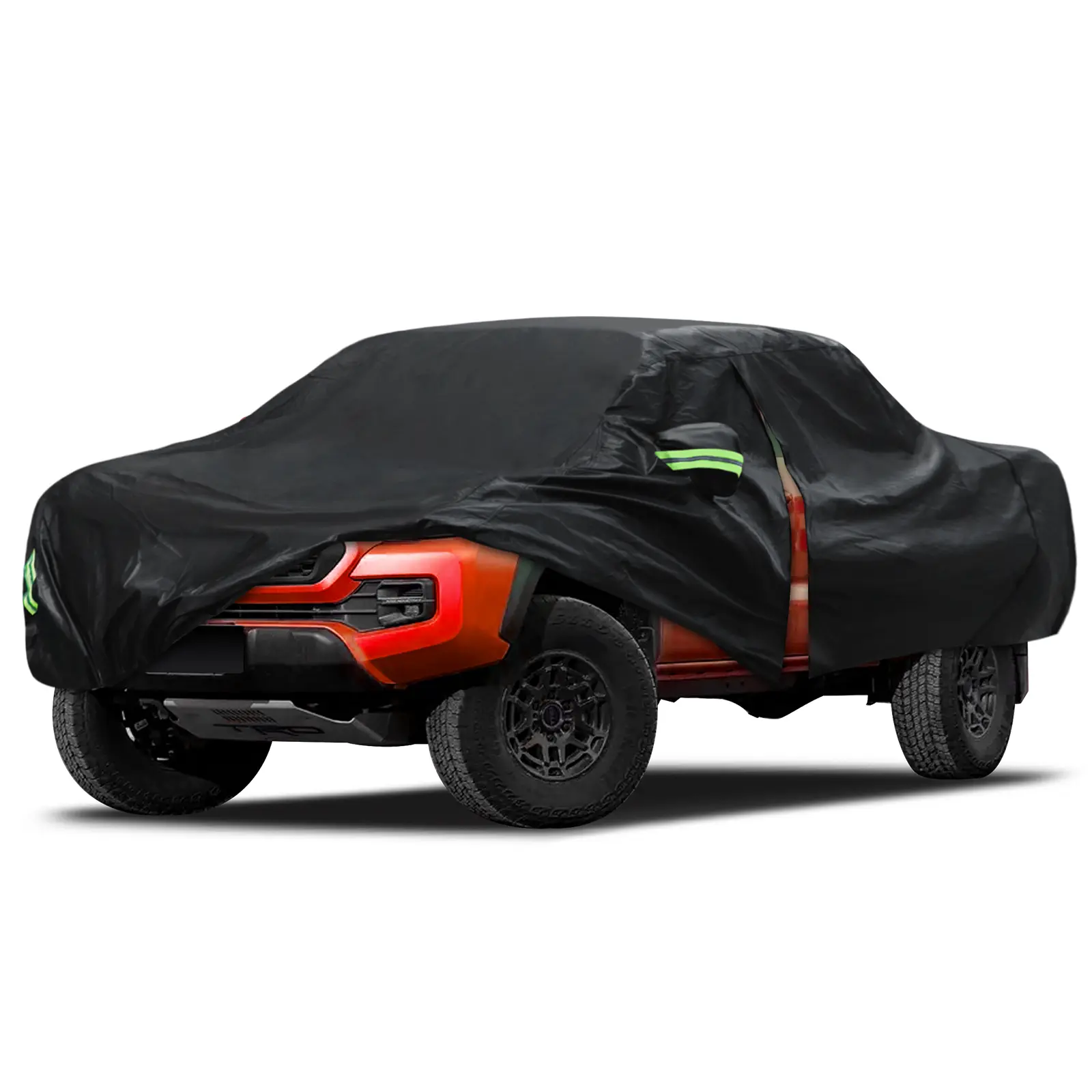 Car Cover Custom Fit for Toyota Tacoma 2005-2025, Waterproof Full Exterior Cover Rain Sun Protection with Door Zipper