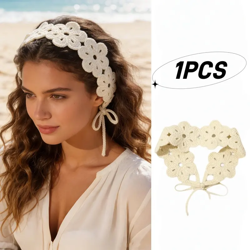 Perverze Scalloped Crochet Headdress 帽子 crochet headdress - TikTok Shop