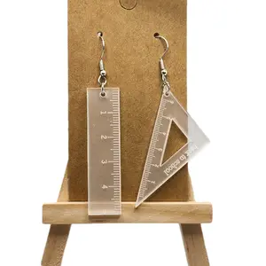 Math Tool Earrings for the Math Lover Fun Fashion Accessory Lightweight Durable Hook Earrings Perfect for Math Enthusiasts
