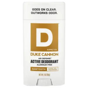 Duke Cannon Supply Co. Air Defense™, Active Deodorant, Aluminum Free, Sawtooth, 3 oz (85 g)