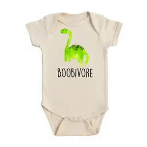 Dinosaur Boobivore Newborn Baby Onesie® Bodysuit