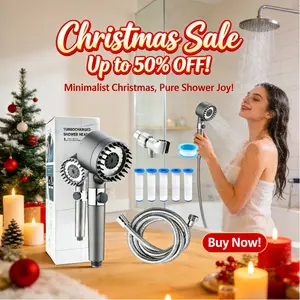 Christmas Promotion Special Offer! Handheld Filtered Shower Head Stainless Steel, 3 Modes High Pressure Durable Bathroom Shower Set