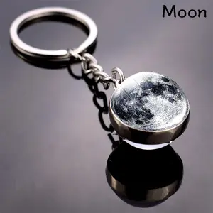Solar System Keychain with Eight Planet Charms for Men Women Educational Jewelry Space-Themed Accessories Durable Lightweight Daily Carry