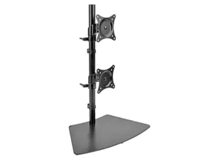 Tripp Lite TRL-DDR1527SDC Dual Vertical Flat-Screen Desk Stand & Clamp Mount 15 in. to 27 in. Flat-Screen Displays