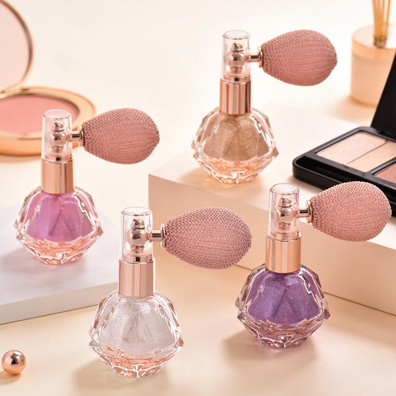 MIREDO Fairy Dust Silver Glitter Powder Spray - Glitter Highlighter, Shimmer Make Up, Body & Face Luminizer, Colorful Bronzer, Setting Cosmetic for Light Skin, Full Body Glow Highlighters & Luminizers