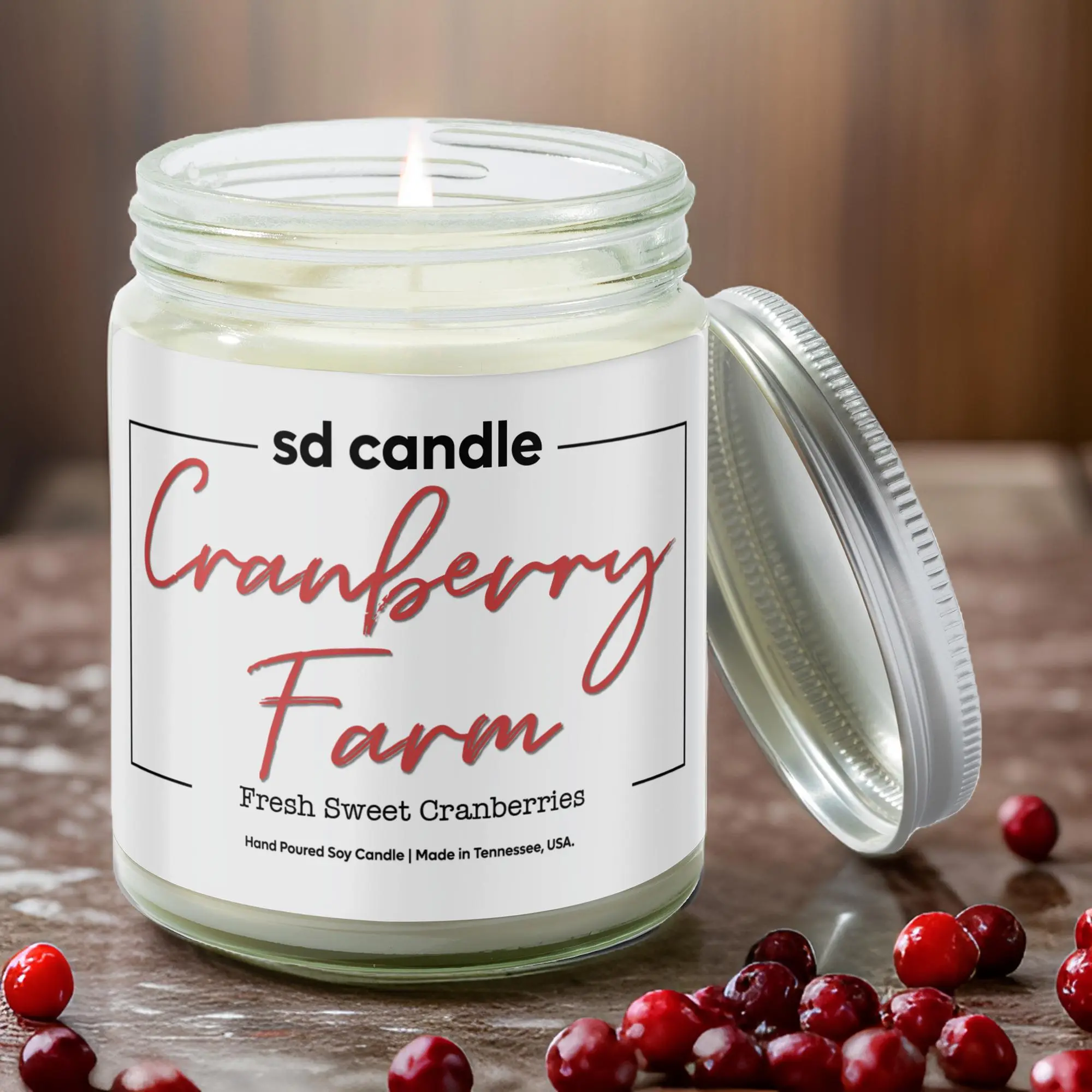 #31 | Cranberry Farm Scented Candle - 9/16oz 100% All-Natural Handmade Soy Wax Candle