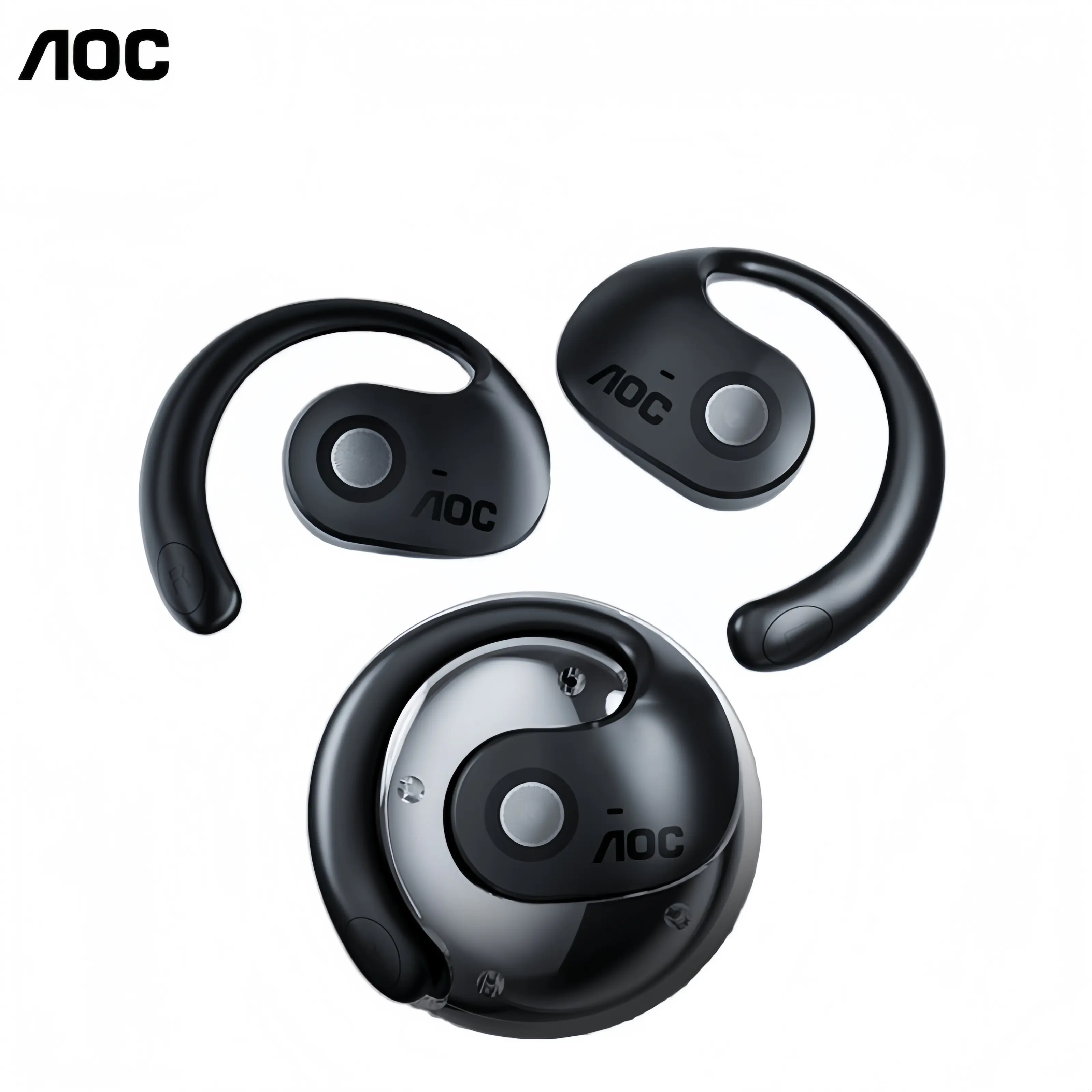 Clearance Sale – AOC ACD1504 Wireless Earbuds, Bluetooth 5.4 Noise-Cancelling Headphones with HD Calls, 30-Hour Long Battery Life, USB-C Charging Case, Waterproof Build, Painless All-Day Comfort, and Easy Storage Design.