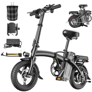 Hiyviy 700W Foldable Electric Bike for Adults Teens, 700W Peak 48V 10AH UL 2849 Removable Battery 25 Miles Range, Portable City Commuter E-Bike, Mini Folding Ebike with Dual Disc Brakes 3 Riding Modes bicicleta electrica plegable