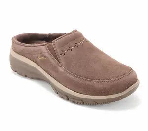 Skechers Easy Going Water-Repellent Studded Suede Clogs