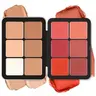 12-Colour 2-in-1 Bright Matte Cream Blush & Concealer Compact Palette Cosmetic, Cream Texture, Blendable, Viscous, Durable, Easy Application, Color Correction, Natural-Looking Finish, Face-Flattering for Combination Skin Any Powder Makeup Contour