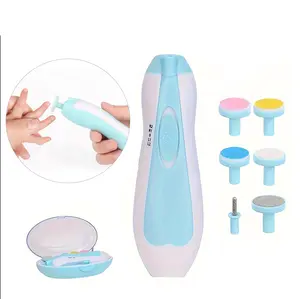 6 in 1 Baby Electric nail file,nail clippers,Baby Nail Trimmer Electric,Baby Nail Clippers, ,Nail File Baby Grooming Kit Manicure Set for Toddler or Adults  Care Hairs Brush