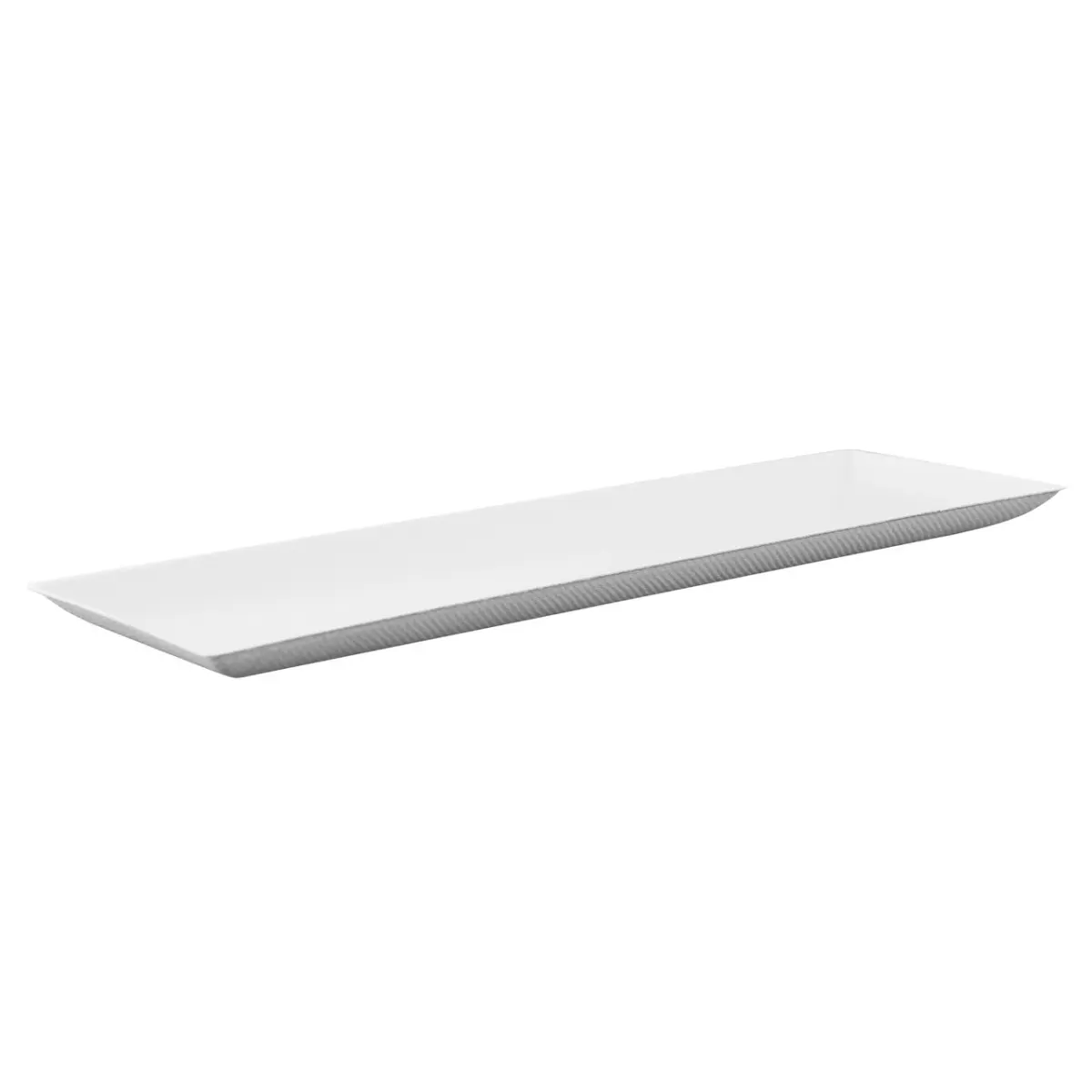 Packnwood 210BCHIC279F Bio-N-Chic Disposable Rectangular Sugarcane Plate, 3.5x10.6", PFAS-Free, 100 Pieces, Ideal for Friendship Gatherings, Celebrating a Beginning, Felicitating a Family Home & Wedding Supplies