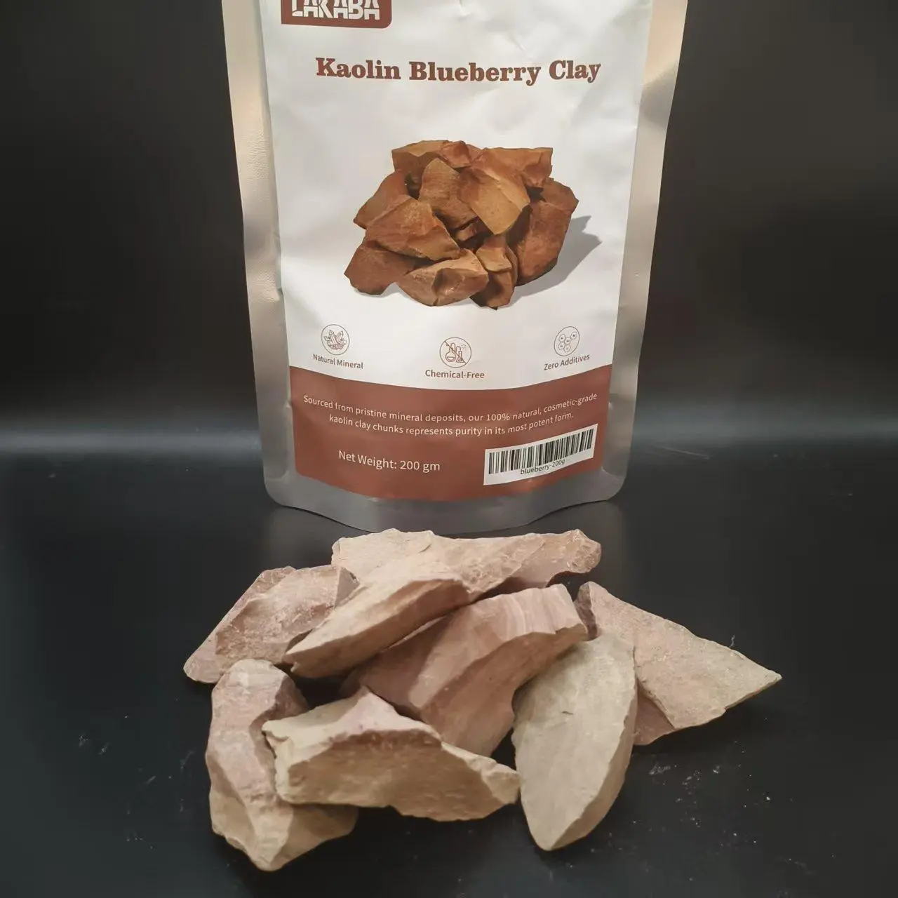 Healthy Edible Blueberry Kaolin Clay, Natural Untreated Mineral, Delicate Slightly Sticky Feel-200g,summervibes Lightweight Colored Clay Air Drying Clay