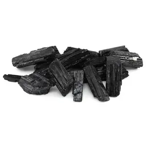 Black Tourmaline Raw Bulk 1 lb Large Schorl Stones