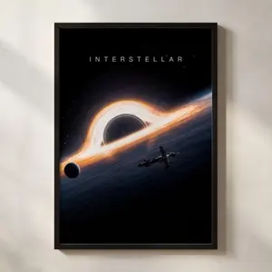 Interstellar Movie Poster, Minimalist Movie Poster,  High Quality Paper Poster,  Interstellar Classic Film Poster Print