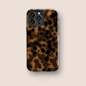 DARK TORTOISE Case for iPhone17 14 Pro, iPhone 13, iPhone 12, iPhone 11 and More Models |   Abstract Tortoise Shell Print