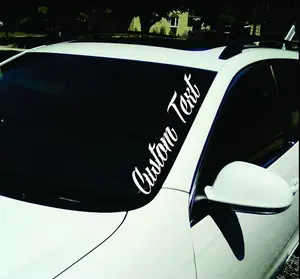 Custom Text Windshield Banner | Personalized Car Banner | Custom Decal | Personalized Sticker | Carbon Fiber Decal Banner | Car Lover Gift car sticker