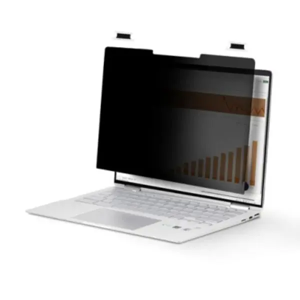 StarTech 14LT-PRIVACY-SCREEN 14 in. Flip-Over Microlouvers Laptop Accessory with Adhesive Strips, Blocks Up to 51% of Blue Light, Darkens View, Suits Laptop Use & Household Textile Dust Protection