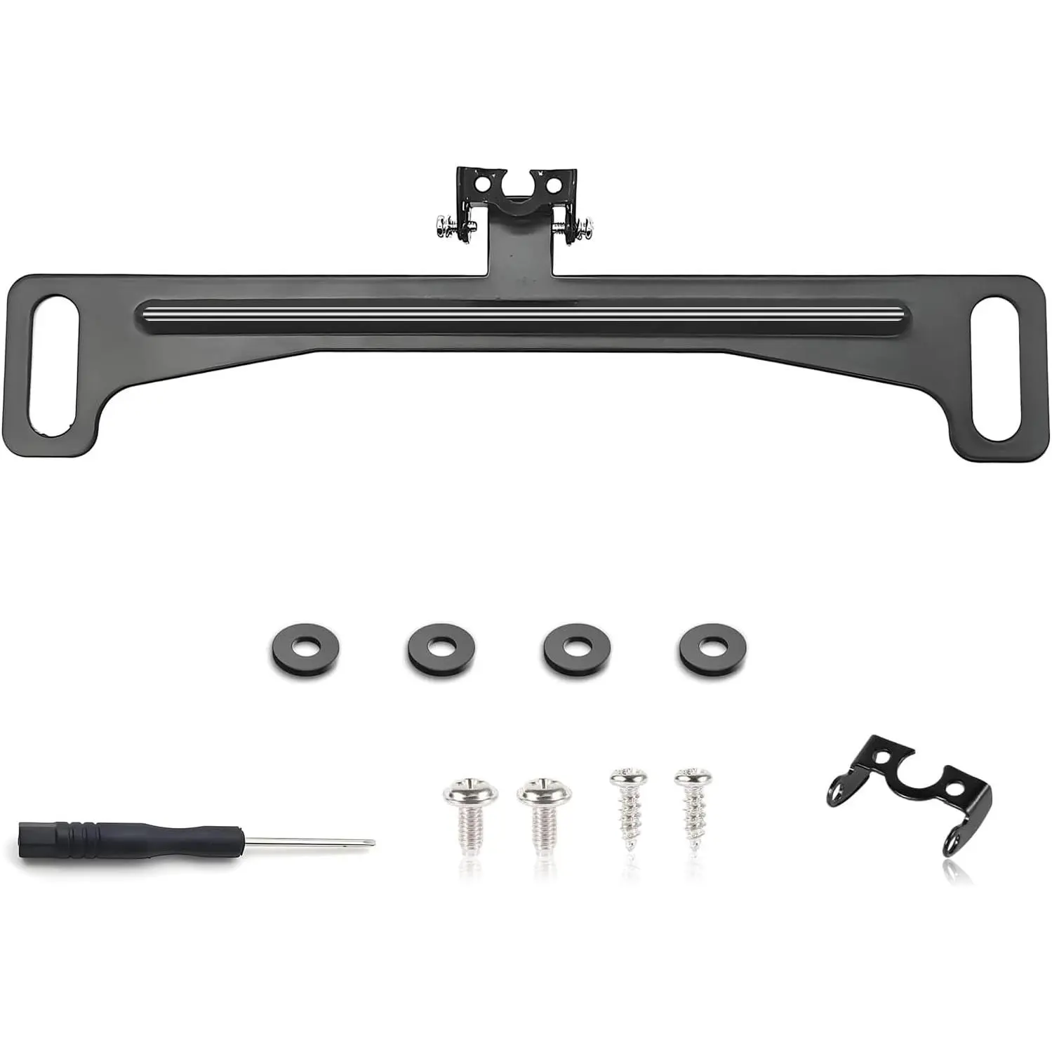 Universal  Rear View Camera License Plate Bracket,  Backup Camera License Plate Dash Cam Mirror Cam Accessory Rear Camera Mount, Only Installation Holder for  Up Camera