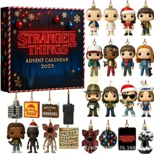 2025 Stranger Things Advent Calendar Christmas Decorations for Kids Adults Teens