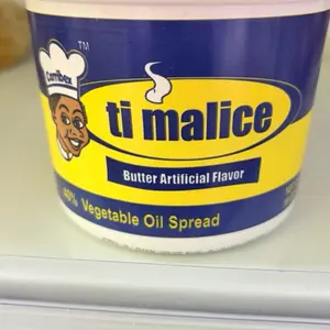 Ti Malice Butter Artificial Flavor 40% Vegetable Oil Spread from Haiti for Cooking