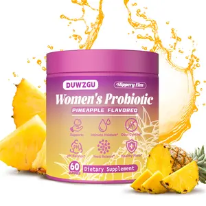 Feminine Probiotics Gummies with Slippery Elm Supplement - Pineapple Flavor Healthcare Dietary