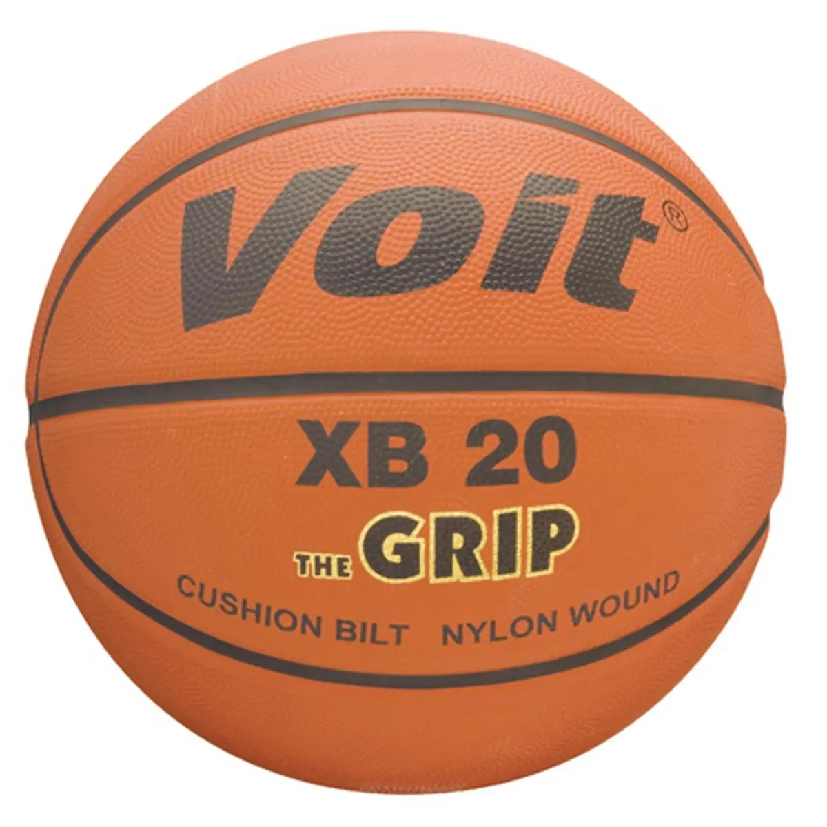Voit XB 20 Men's Official 29.5" Basketball, Indoor/Outdoor Sportsball, 2-Ply Cushioned Cover, Super Tack Finish for Superior Grip