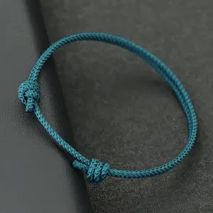US-FASHION - New Handmade Christmas String Bracelet Unisex Adjustable Thin Rope Braslet Friendship Jewelry Casual Versatile Accessories Joias