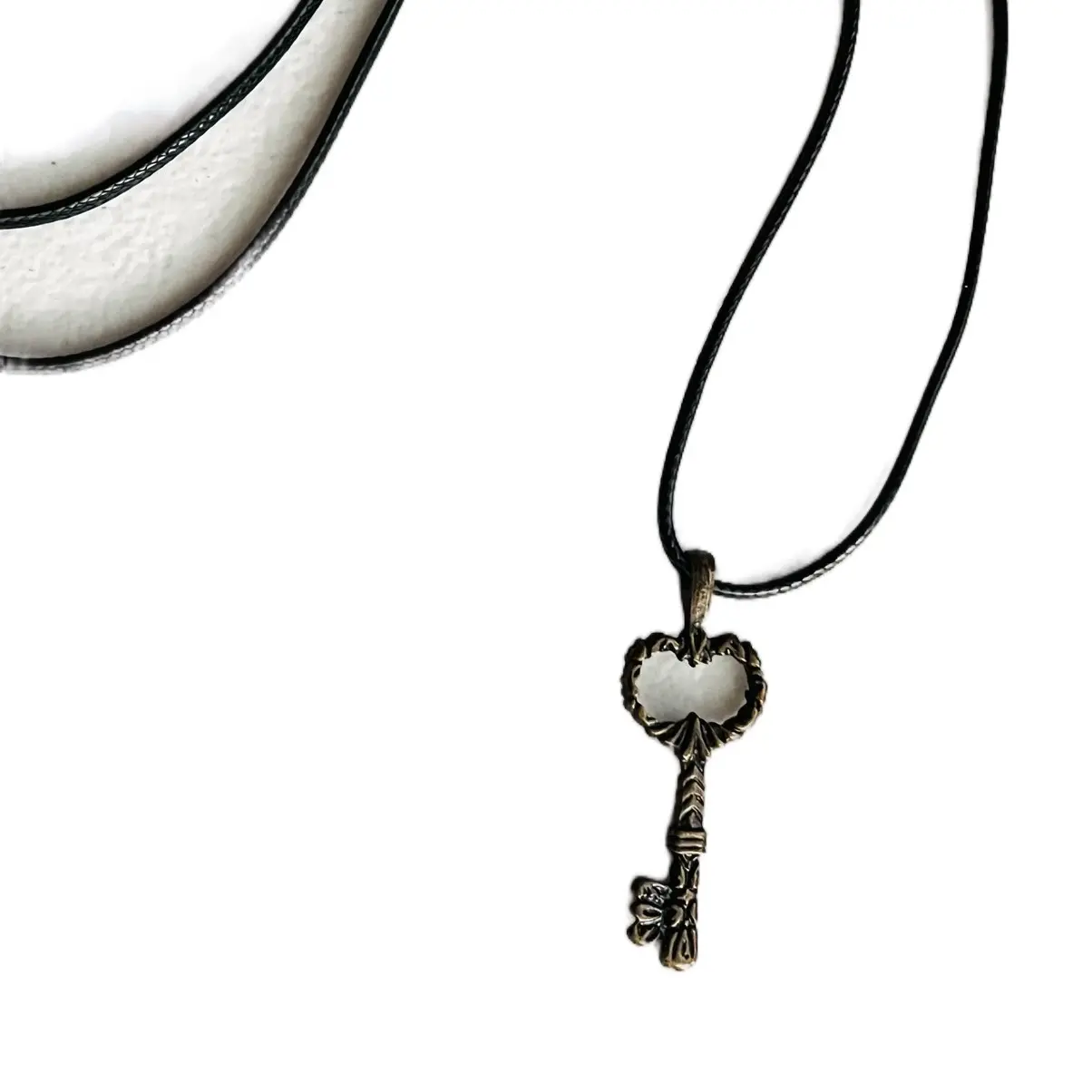 Hecate's Key Pendant Necklace with Engraved Designs