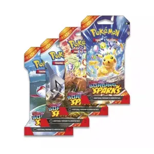 5 Pokemon Scarlet and Violet Surging Sparks Sleeved Booster Packs
