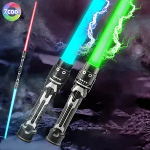 Laser Rechargeable RGB Light Saber Sword toy Lightsaber Red and Blue Double Rave Transformation Children's Gifts High Quality Cool Lighting