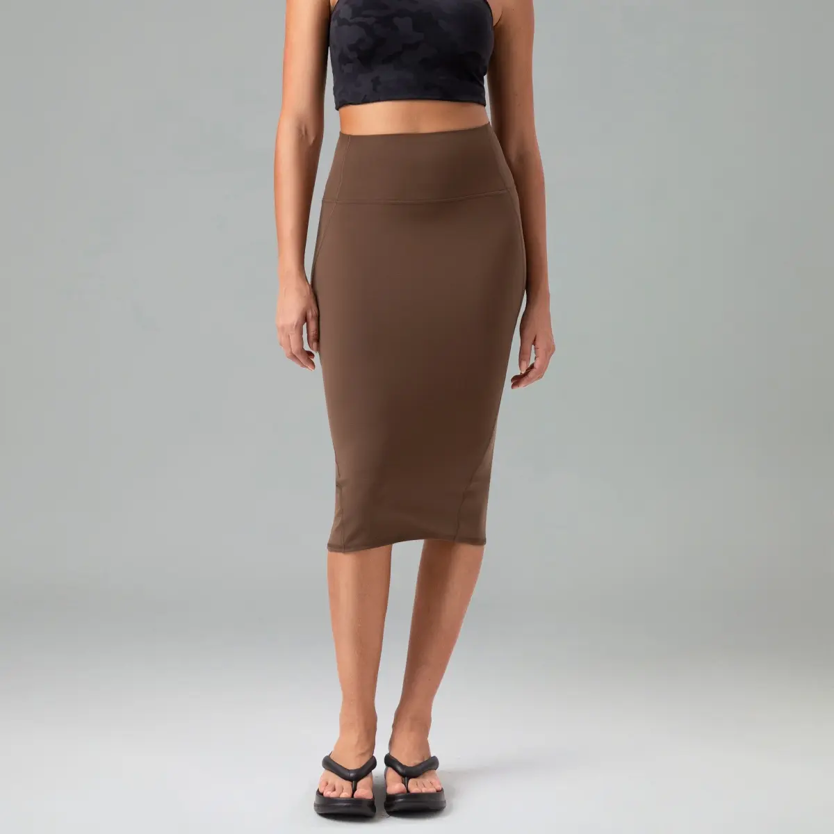Colorfulkoala Women's Pencil Skirt Dreamlux High-Waisted with Back Slit for Office & Casual Wear,back to school shopping