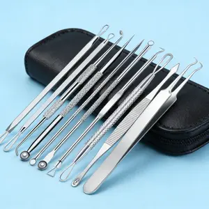 Professional Blackhead Removal Kit, Stainless Steel Acne Treatment Set, Deep Facial Cleanser Tool, Easy-to-Use Beauty Needles, Clear Skin Care Package Blackhead Extractor Tool, Blackhead Remover Tool