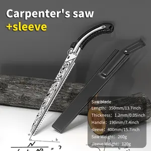 Sharp Blade, Suitable for Wood, Soft Metal, Gardening, Carpentry, DIY Projects - Suitable for Professionals and Home Workshops, Outdoor Cutting, Ergonomic Handle, Precision Cutting Tool, Professional Carpenter1 Folding Hand Saw - Portable Folding Design,