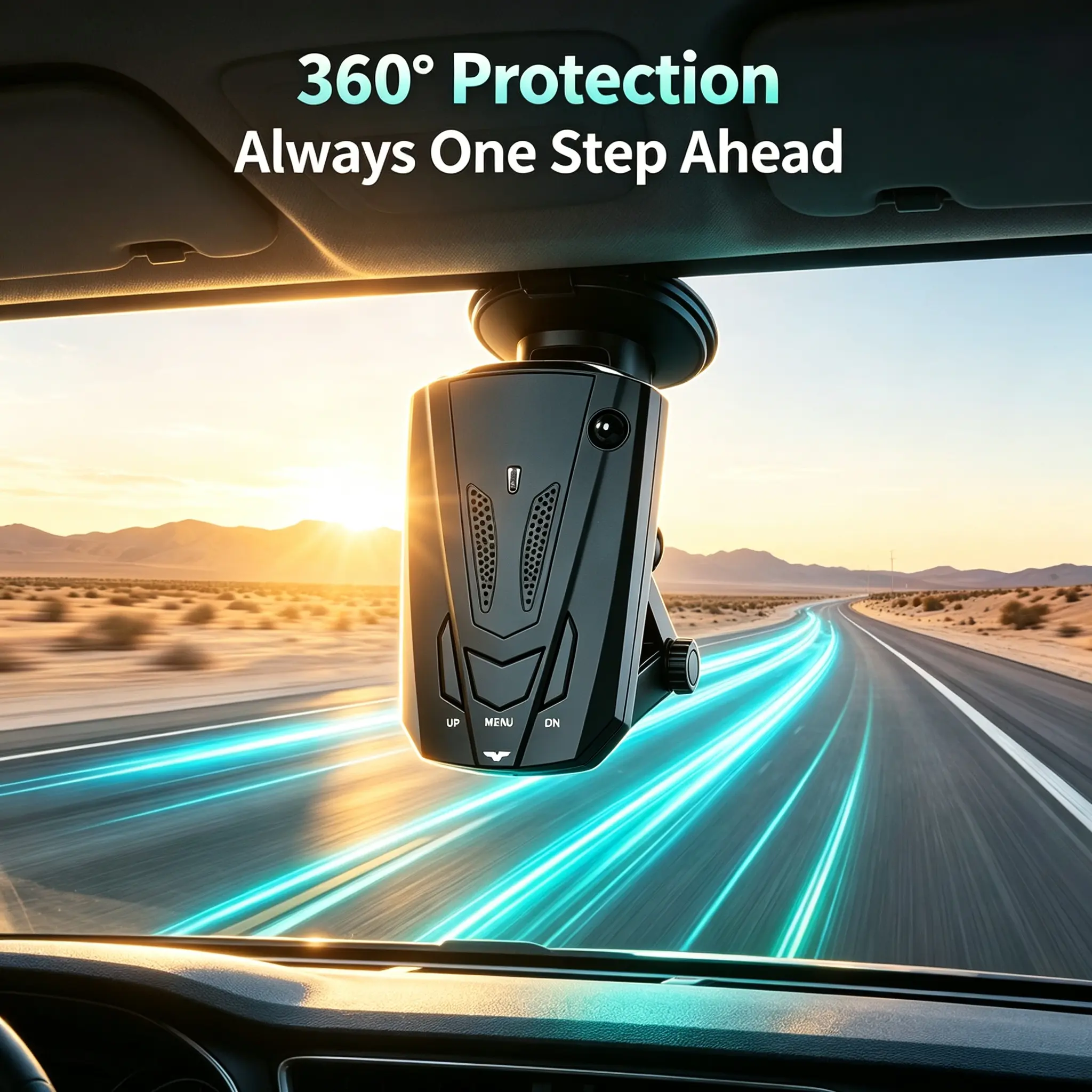 Smart Car Radar Detector, 360° Full Protection Speed Trap Avoidance, Essential Auto Gadgets for Safe Driving, Cool Tech Gift for Men