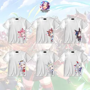 [Uma Musume Fan Shirt Collection] Uma Musume Kawaii Chibi Minimal Corner Art Vintage T-shirt, Uma Musume Graphic Tee, Anime Style Shirt, Horse Girl Graphic Shirt, Y2K Gaming Shirt, Gift for Men & Women, Cotton Crewneck Top Clothes, Trending Shirt