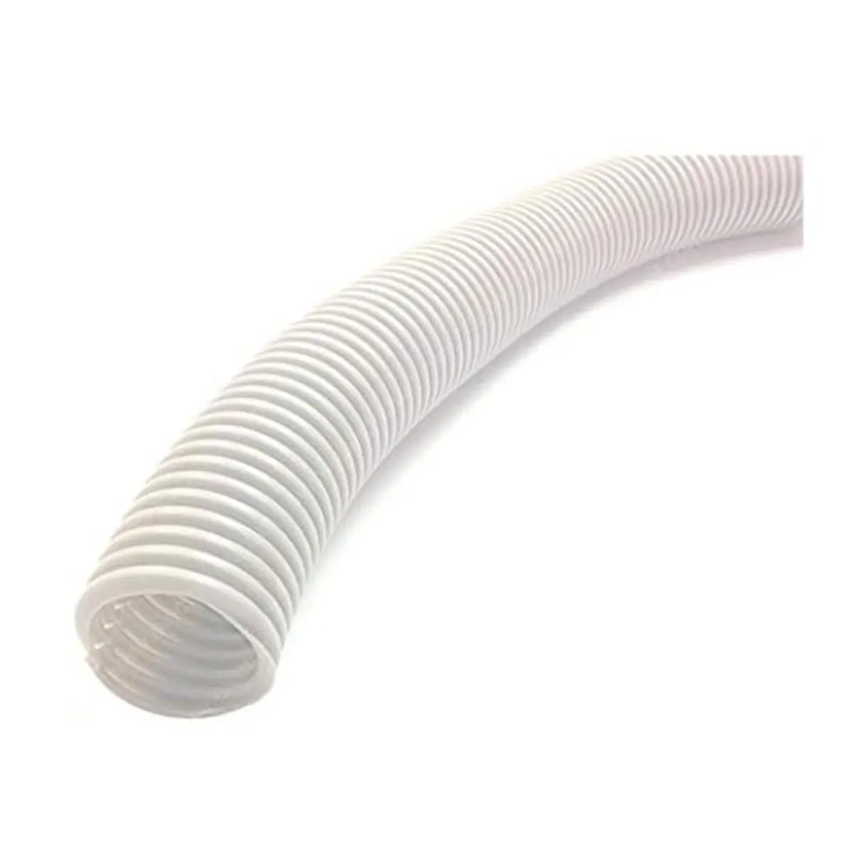 212 MAIN Corrugated Split Flexible Polyethylene Cable Wire Loom Protector, Electriduct WL-ED-PE-200-25-WT, 2 in. Nominal Size, White, 20 ft. Length