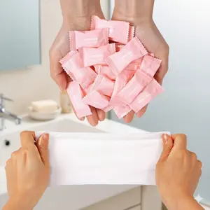 Mini Compressed Towels | Reusable & Biodegradable Face Wipes for Travel, Camping, Gym | Ultra-Soft, Portable & Hygienic Cleansing Cloths | Quick-Dry, Compact Emergency Towel for On-The-Go Skincare & Hygiene | Soft Absorbent Towel