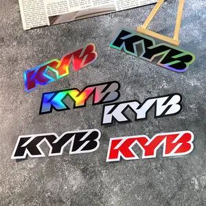 2PCS KYB Motorcycle Motorbike Front Forks Stickers Waterproof Motocross Suspensions Vinyl Decals for KTM YAMAHA Honda Suzuki Kawasaki BMW