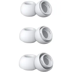 AirPods Pro & AirPods Pro 2 Replacement Ear Tips - Noise-Reducing  Earbud Covers with Secure Fit & Portable Storage Plastic Bag (3 Pairs-White, Assorted S/M/L)