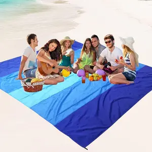 Extra Large Sandproof Beach Mat, Waterproof & Portable Outdoor Blanket for Travel, Camping, Hiking, Picnic Mat, Outdoor Enjoys, Lightweight Picnic Mat